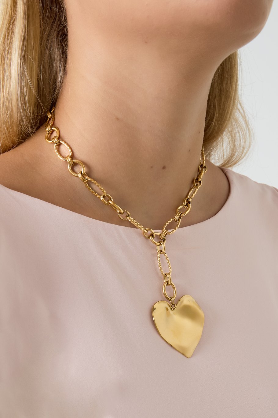 Big heart chain necklace Picture2